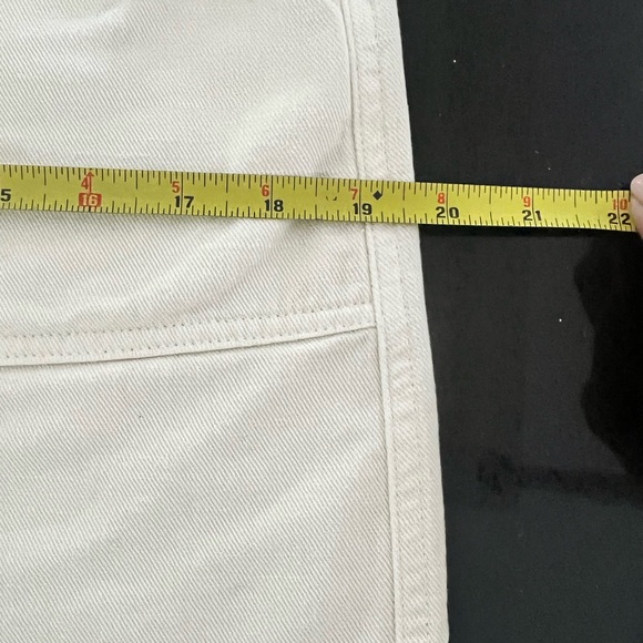 Lucky brand Utility mini skirt with belt 30” waist 16” length cotton belted - Picture 9 of 10